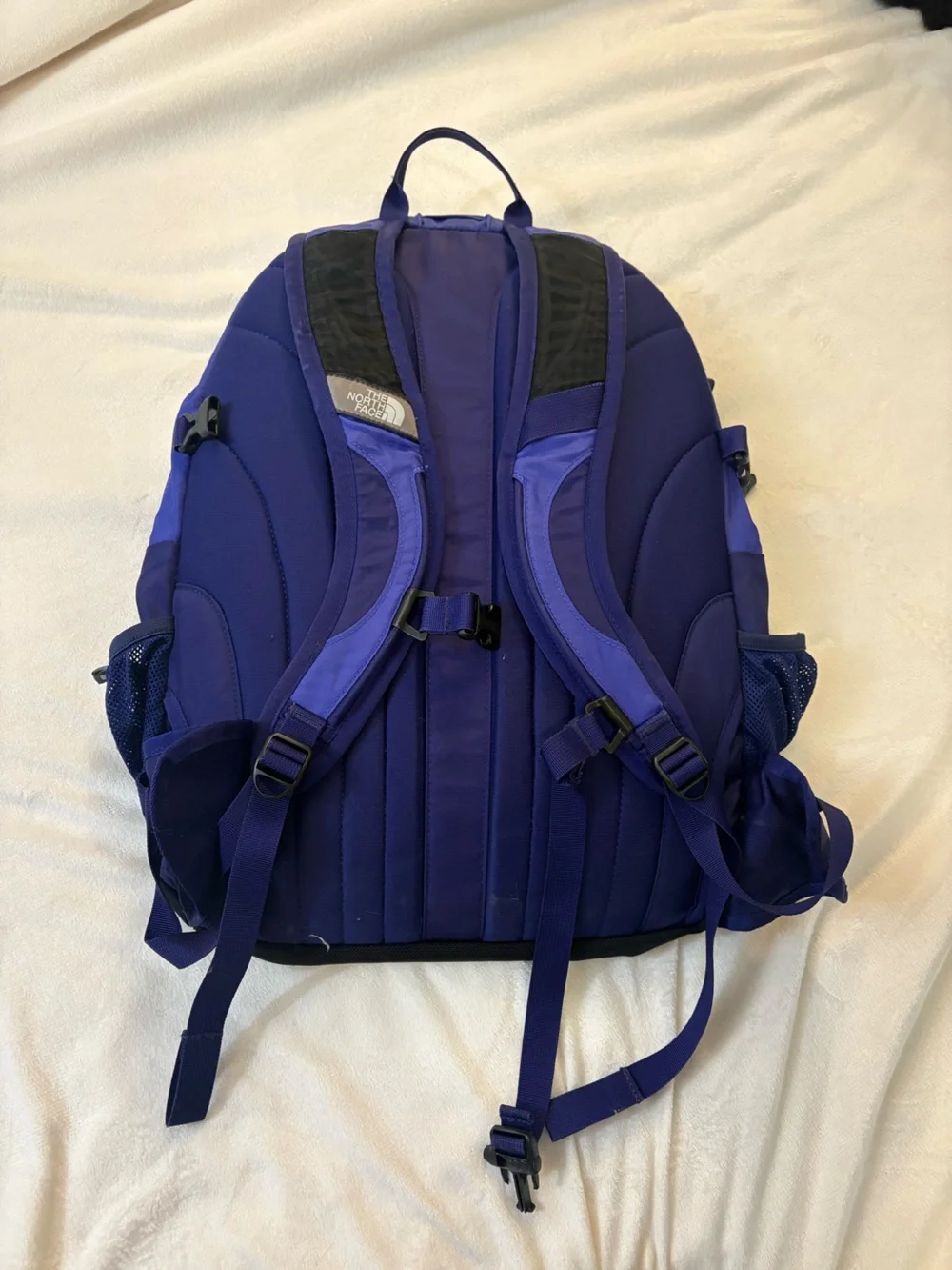 North Face Borealis Backpack in Deep Blue / Purple